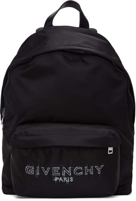 givenchy black logo backpack 1003306|Logo backpack in black .